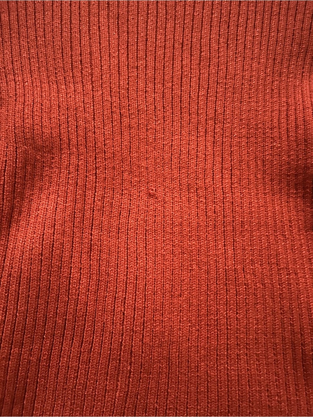 Women's Ribbed Turtleneck Sweater in Rust - Picture 3 of 5